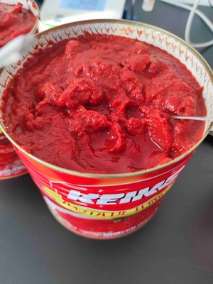 Concentré de tomates en conserve avec instructions de stockage Conserver dans un endroit frais Sans additifs Sans conservateurs artificiels