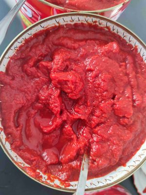 Purée de tomates en conserve casher sans OGM au goût naturel