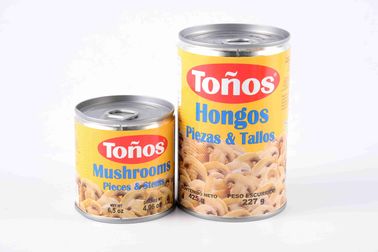 425 grammes de morceaux en boîte de champignons et champignons coupés en tranches en boîte par tiges