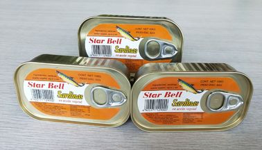 Le poids léger a mis en boîte le maquereau de poissons, poisson en boîte de sardine en huile végétale