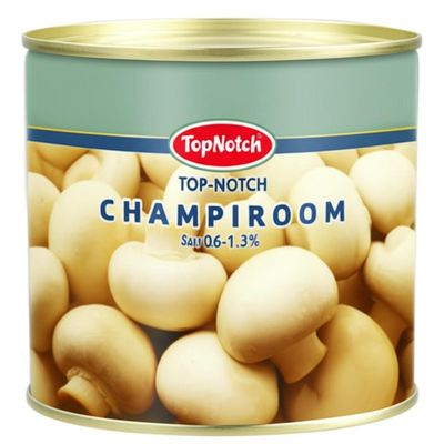 Champignon en conserve de qualité supérieure avec teneur en sel de 0,6-1,3%