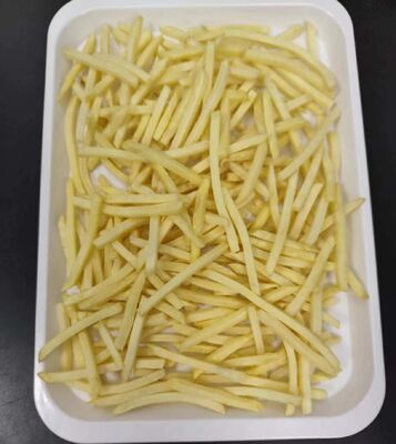 EXPORT de frites surgelées de qualité A, avec une coupe brute de 10,00 mm x 10,00 mm et une durée de conservation de 24 mois.