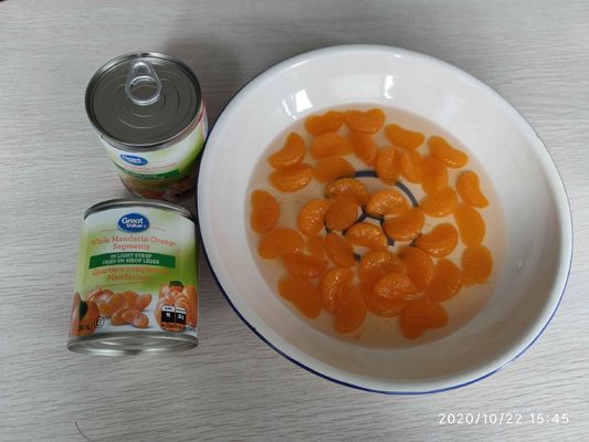 Mandarin orange sucré en étain 2500g