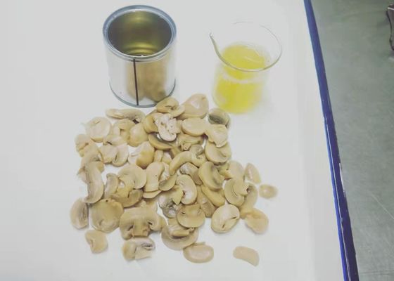 Tranche blanche en boîte non laquée de champignon de BRC 184g