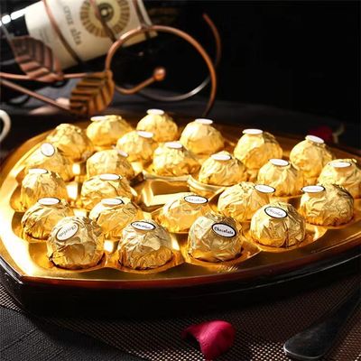 T.24 CŒUR Gaufrette Chocolat Boule Ronde 264g