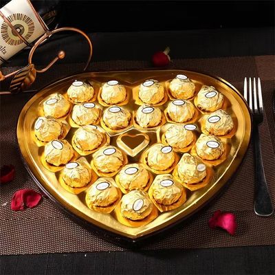 T.24 CŒUR Gaufrette Chocolat Boule Ronde 264g