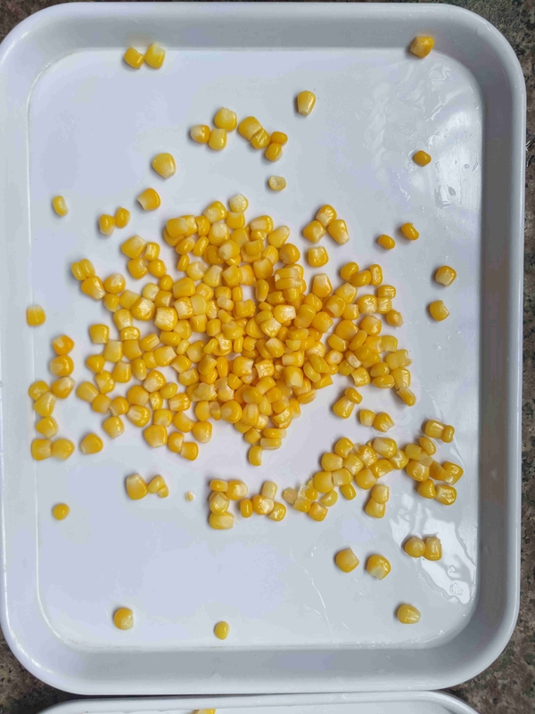 Poids net égoutté 840g Maïs doux en conserve Fabriqué à partir de maïs doux frais avec ingrédient sucre