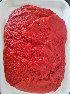 Pâte de tomate en conserve, durée de conservation de 2 ans, avec instructions de stockage et grade AB