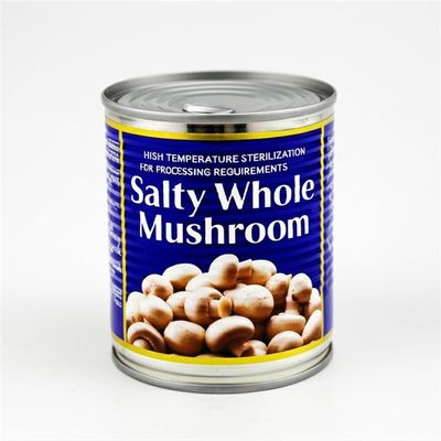 Stérilisation à haute température Champignons en conserve Champignons entiers salés pour la transformation