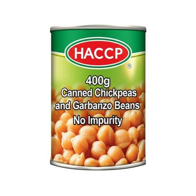 Pois chiches et pois chiches en conserve de 400g certifiés HACCP, sans impureté