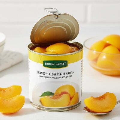Fruits en conserve saveur naturelle persil jaune en conserve étiquette privée demi-persil en conserve idéal pour les applications de transformation alimentaire