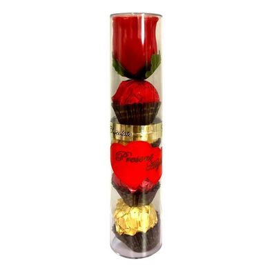 T.4 ROSE CYLINDER Produit de confiance Chocolat composé pour les supermarchés